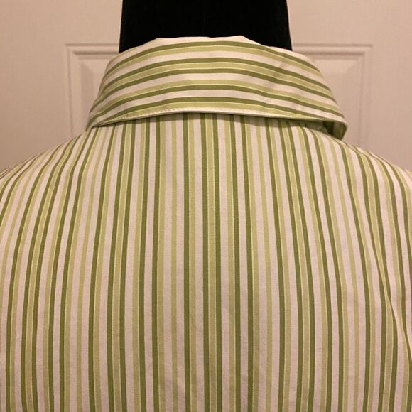 Liz Claiborne Striped Button Down Top - Picture 7 of 11